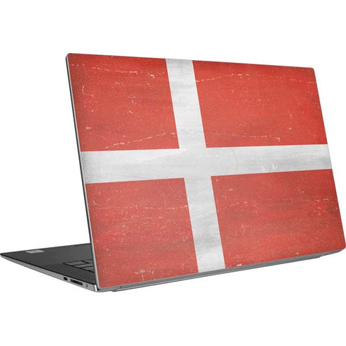 Denmark Flag Distressed Dell XPS Skin